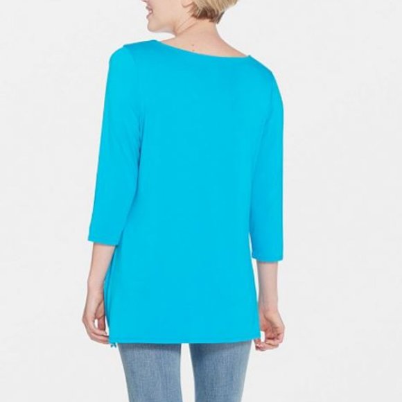 Belle by Kim Gravel Knit Top with Asymmetrical Hem - Picture 2 of 2